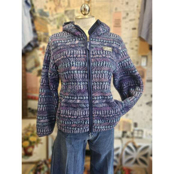 Eddie Bauer Kids Multicolor Fleece Jacket Size Large - Picture 1 of 6
